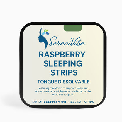 Raspberry Sleeping Strips with Valerian, Lavender, and Chamomile