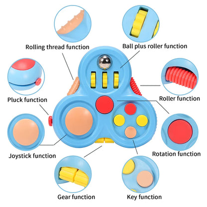 12 In 1 Rotating Hand Fidget with Buttons and Switches