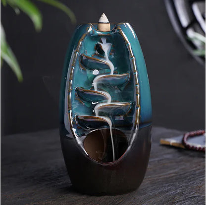Rustic Waterfall Incense Holder